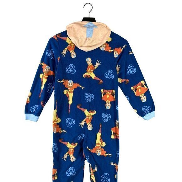 Last Airbender Nickelodeon Pajama One Piece Suit Unisex Kids‎ Size Small Aang - Picture 2 of 13